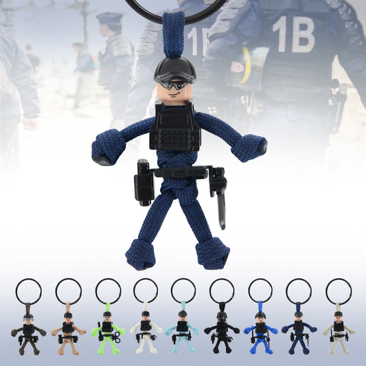 Paracord Keychain, Cool Law Enforcement Key Chain for Motorcycles, Scooters and Cars, Personalized Police Officer Gifts, Handmade Police Gifts For Dad, Cute Police Gifts for Women