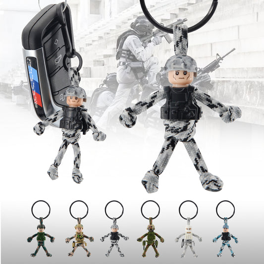 Keychain for Motorcycles, Scooters, Cars, Mopeds, Backpacks, Customize Military Cool Soldier Camo Gifts