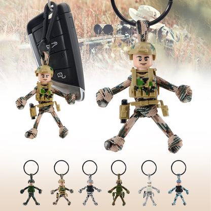 Keychain for Motorcycles, Scooters, Cars, Mopeds, Backpacks, Customize Military Cool Soldier Camo Gifts