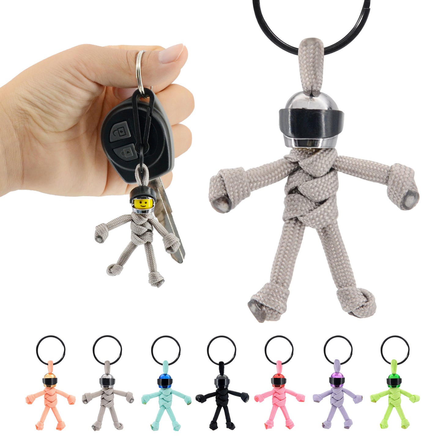Keychain for Motorcycle, Scooter, Car, Moped, Backpack, Personalized Cool Gifts for Police Officer