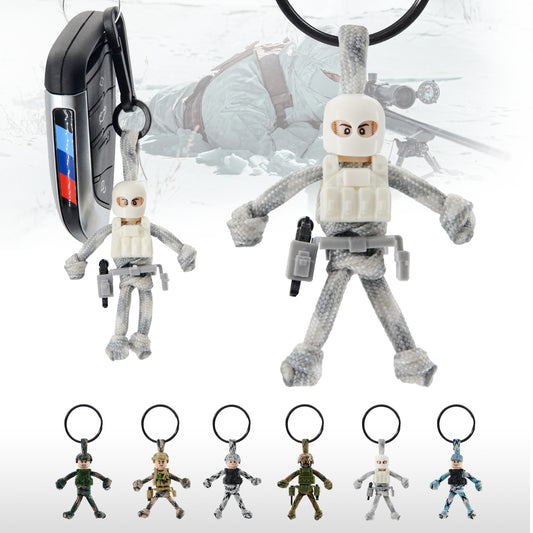Keychain for Motorcycles, Scooters, Cars, Mopeds, Backpacks, Customize Military Cool Soldier Camo Gifts